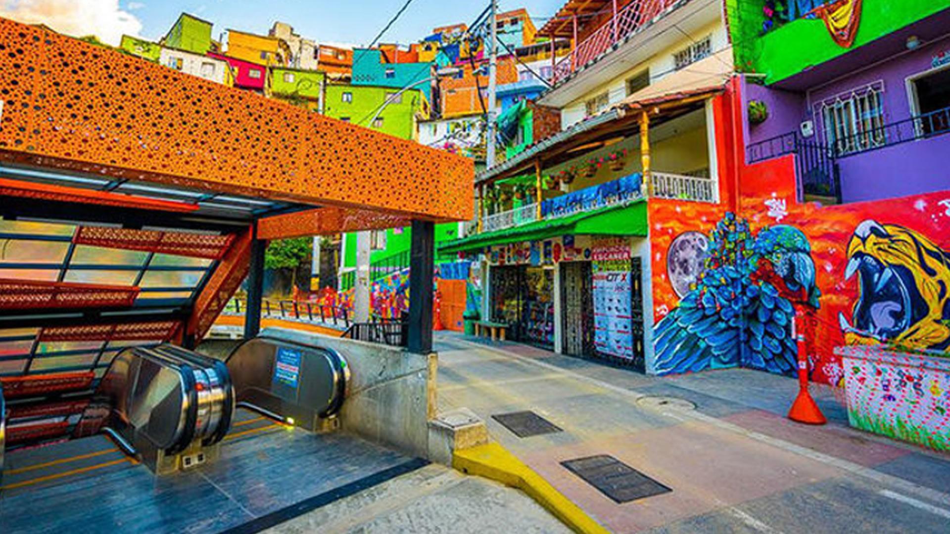 Arte urbano de la Comuna 13 en Medellín, Colombia